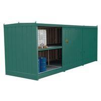 STORAGE UNIT FOR 24 IBC OR 96 96 DRUMS - BLUE