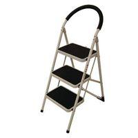 step ladder 3 tread white frame