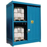 storage unit for 4 ibc or 16 drums green