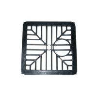 Stadium 6 150mm Square Black Plastic Gully Grid Drainage Downpipe Cover