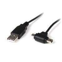 StarTech USB to Micro USB and Mini USB Combo Cable (0.9m)