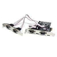 Startech Pex4s553 4 Port Pci Express Card Rs232 Serial Adaptor Card With 16550 Uart