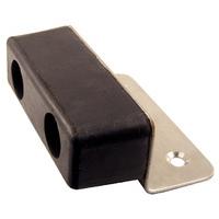 standard upstand large black rubber door stop or buffer 60mm