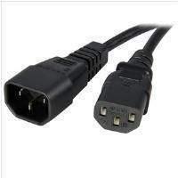 startech 3 ft 14 awg computer power cord extension c14 to c13 power ca ...
