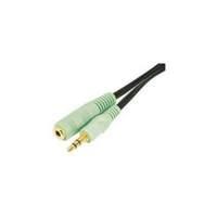 stereo output cord 35 mm jack malefemale pc99 green 10 m