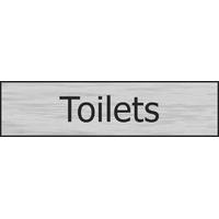 Stainless Effect Door Sign Toilets