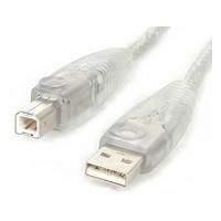 Startech Transparent Usb 2.0 Cable A To B Usb Cable 4 Pin Usb Type A (m) 4 Pin Usb Type B (m) 1.8 M (usb / Hi-speed Usb)