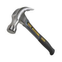 stanley 1 51 529 curved claw hammer fibreglass shaft 450g 16oz
