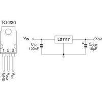 stmicroelectronics ld 1117 v 33 08 a low drop voltage regulator positi ...