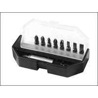 stanley insert bit set 10 piece slotted phillips pozidriv