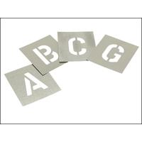 Stencils Set of Zinc Stencils - Letters 1in