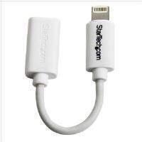 StarTech.com (White) Micro USB to Apple 8-pin Lightning Connector Adapter for iPhone / iPod / iPad