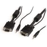 StarTech 2m Coax High Resolution Monitor VGA Cable with Audio HD15 M/M
