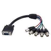 Startech Coax Hd15 Vga To 5 Bnc Rgbhv Monitor Cable - M/f (0.3m)