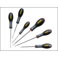 stanley fatmax screwdriver set parallel flared pozi 6 piece