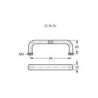 Strapubox Black Plastic Bow Type Equipment Handle