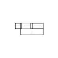 Studs M12 100 mm DIN 939 Steel 25 pc(s) TOOLCRAFT 132980