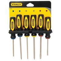 stanley basic screwdriver set 1 x set of 6 screwdrivers