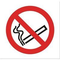 Stewart Superior P097PVC Self-Adhesive Rigid PVC Sign (150x150mm) - No Smoking Logo