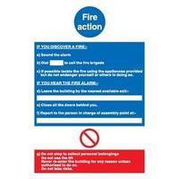 Stewart Superior NS013 Self-Adhesive Vinyl Write On Sign (210x297mm) - Fire Action