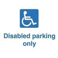 Stewart Superior KS010 Polypropylene Sign (450x600mm) - Disabled Parking Only
