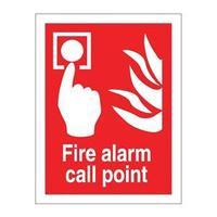 stewart superior ff073pvc self adhesive sign 150x200mm fire alarm call ...