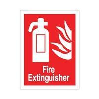 Stewart Superior FF071PVC Self-Adhesive Rigid PVC Sign (150x200mm) - Fire Extinguisher