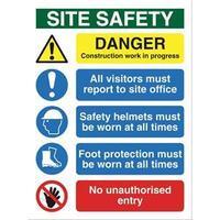 Stewart Superior FB070 Foamboard Sign (300x400mm) - Site Safety