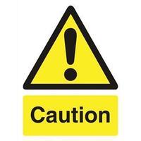 Stewart Superior WO125SAV Self-Adhesive Vinyl Sign (150x200mm) - Caution