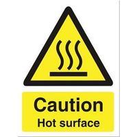 Stewart Superior CS005SAV Self-Adhesive Vinyl Sign (150x200mm) - Caution Hot Surface Do Not Touch