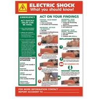 Stewart Superior HS104 Laminated Sign (420x595mm) - Electric Shock What You Should Know!