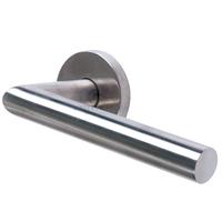 Steel Line Satin Stainless Steel Mitred Lever on Rose