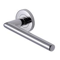 Steel Line Polished Stainless Steel Angled Lever on Rose