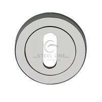 Steel Line Satin Stainless Steel Keyhole Escutcheon