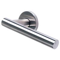Steel Line Satin Stainless Steel T Bar Lever on Rose