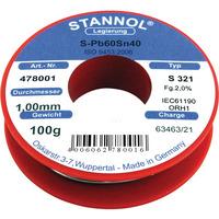 stannol 478001 solder wire pb60sn40 10mm 100g