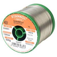 stannol 535801 solder wire hs10 sn99cu1 10mm 500g