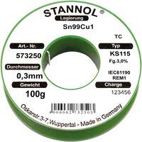 stannol 573252 solder wire sn99cu1 ks115 30 07mm 100g