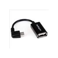 StarTech.com (5 inch) Right Angle Micro USB to USB OTG Host Adapter M/F