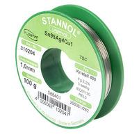 stannol 810204 flowtin tsc solder wire sn95ag4cu1 10mm 100g