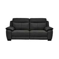 starlight express 3 seater leather recliner sofa