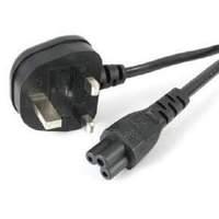 Startech (1m) 3 Prong Laptop Power Cord- Schuko Cee7- C5 Clover Leaf Power Cable