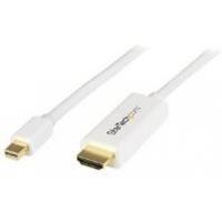 StarTech.com 3 feet 1m Mini DisplayPort to HDMI Converter Cable 4K White