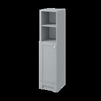 stately tall storage unit stone grey