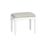 stratford white dressing table stool