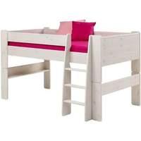 Steens Whitewash Mid Sleeper Bed Frame