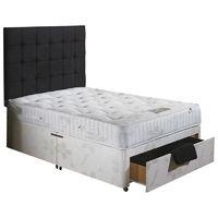 Stress Free Superking Divan Bed Set 6ft with end drawer