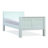 Stompa Classic Kids 3ft Single Wooden Bed - White White without Underbed Drawers