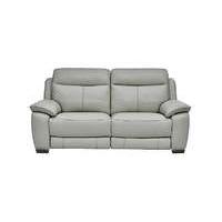 starlight express 2 seater leather recliner sofa with power headrests