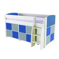 stompa unos mid sleeper blue incl 3 multi cubes with 2 blue and 2 grey ...